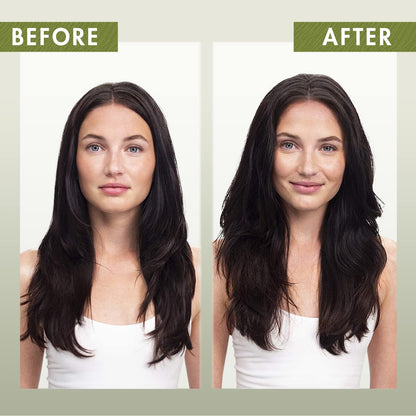 Applying Klorane oat milk dry shampoo to hair roots