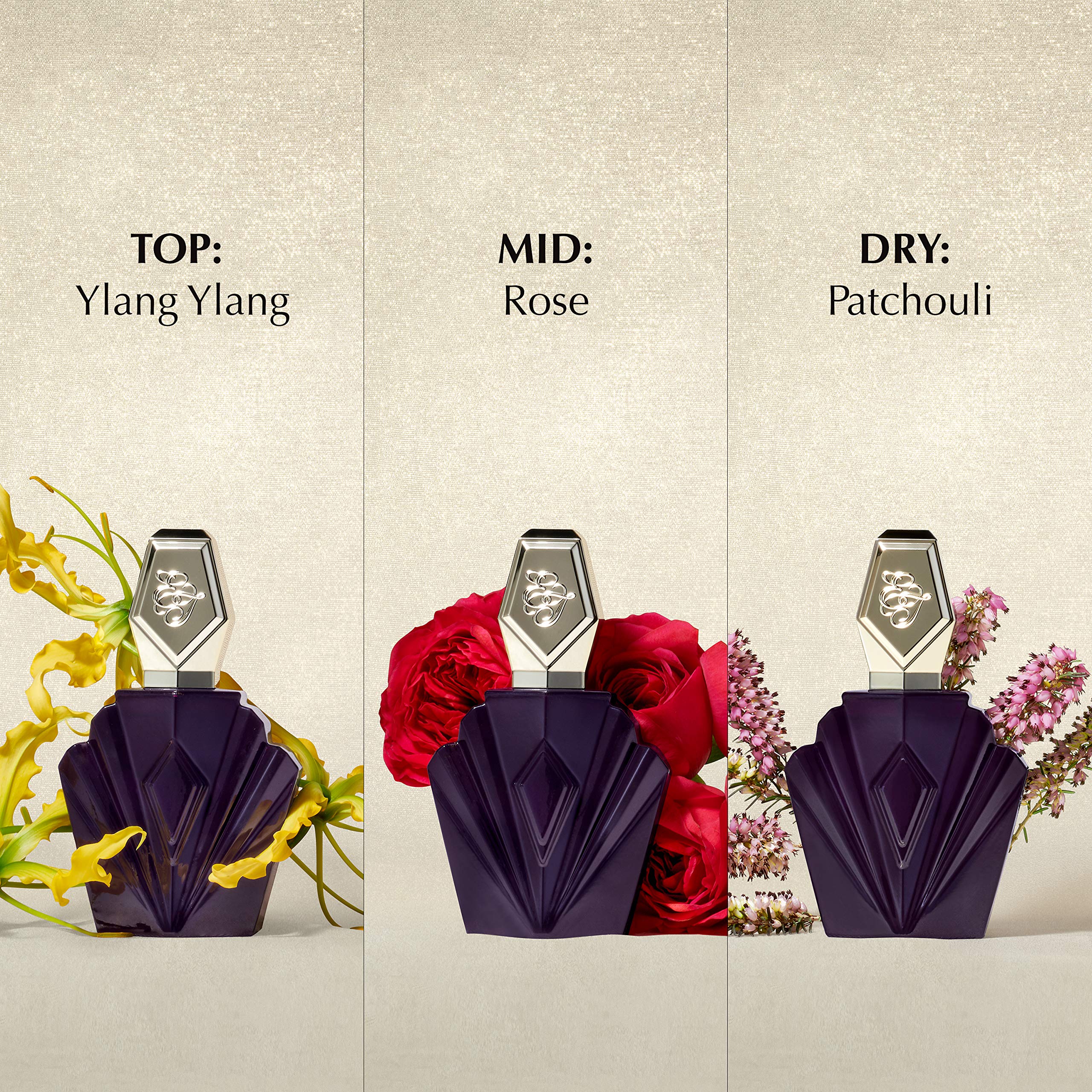 Elizabeth Taylor Passion perfume art deco packaging detail