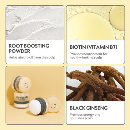 I DEW CARE black ginseng hair volumizing powder swatch texturing demonstration
