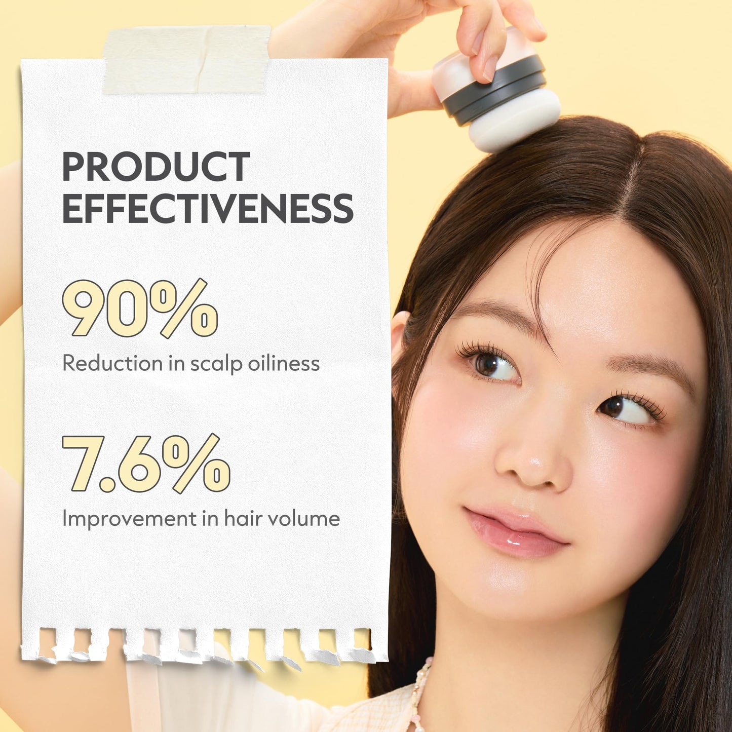I DEW CARE Tap Secret Original dry shampoo powder product seals and certifications