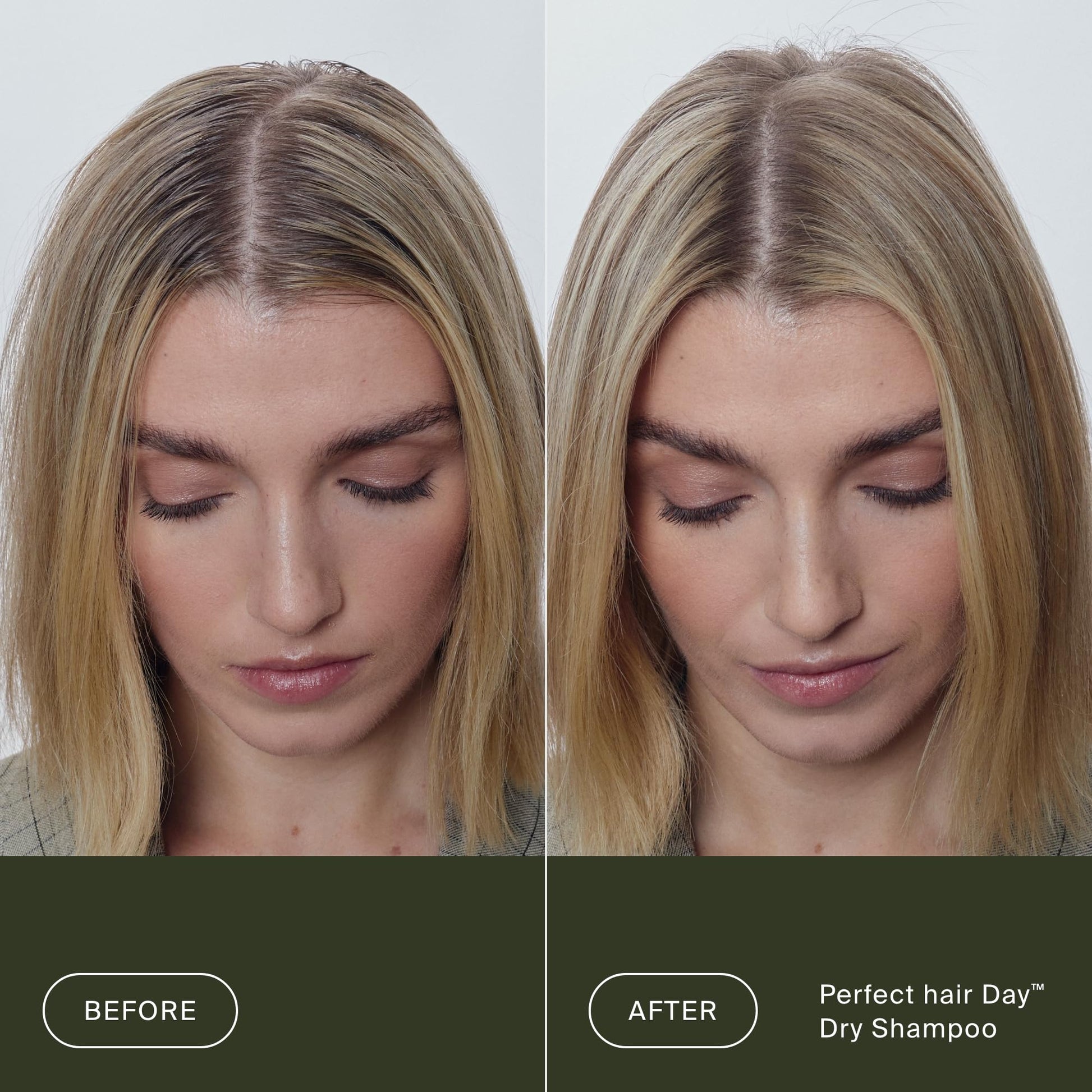 Living Proof talc-free dry shampoo back label with directions