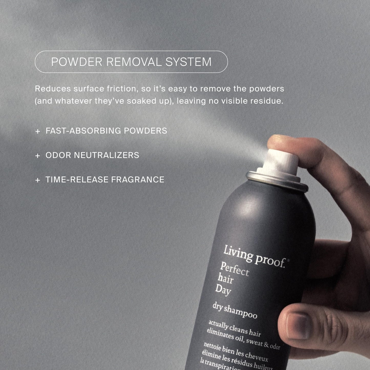 Living Proof luxury dry shampoo for scalp detox and freshness
