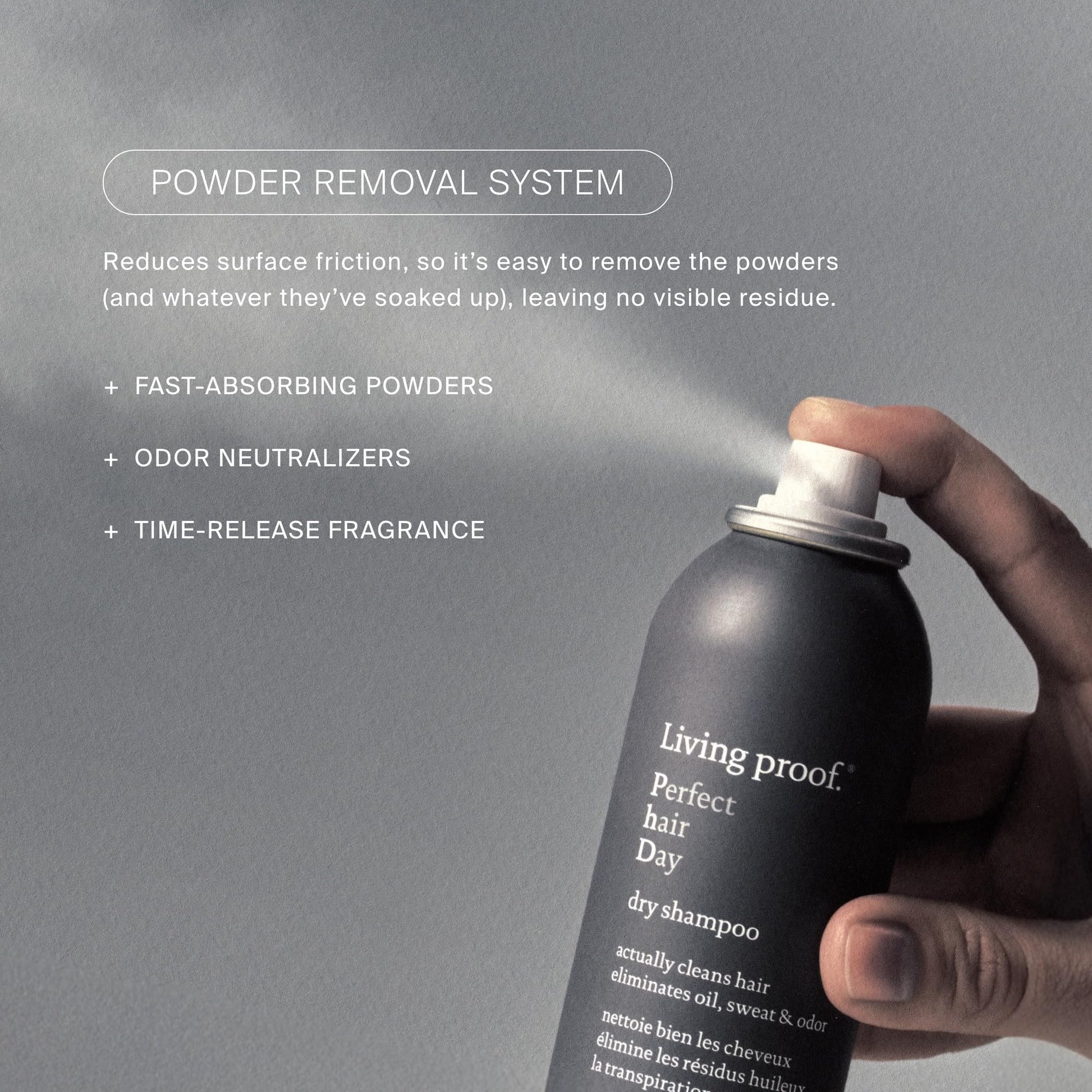 Living Proof luxury dry shampoo for scalp detox and freshness