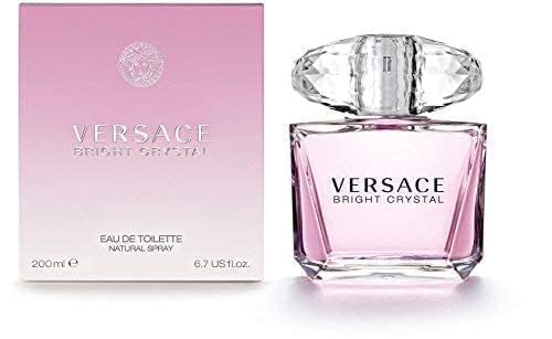 Versace Bright Crystal fragrance bottle top down view