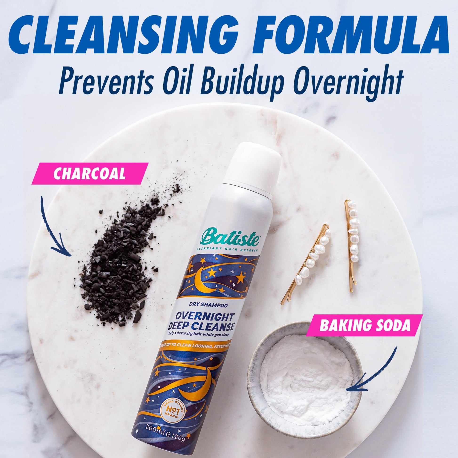 Back of Batiste Overnight Deep Cleanse dry shampoo packaging