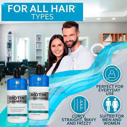 BELLISSO salon grade hair care duo for color treated and oily hair