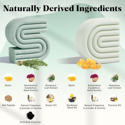 Kitsch solid shampoo and conditioner bars showing the natural green textured eco friendly look.