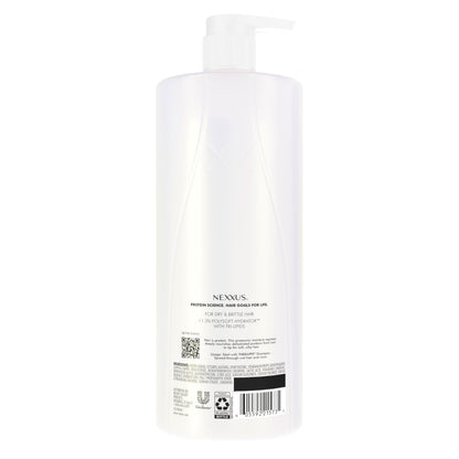 Nexxus Humectress dry hair protein conditioner back label showing directions and ingredients