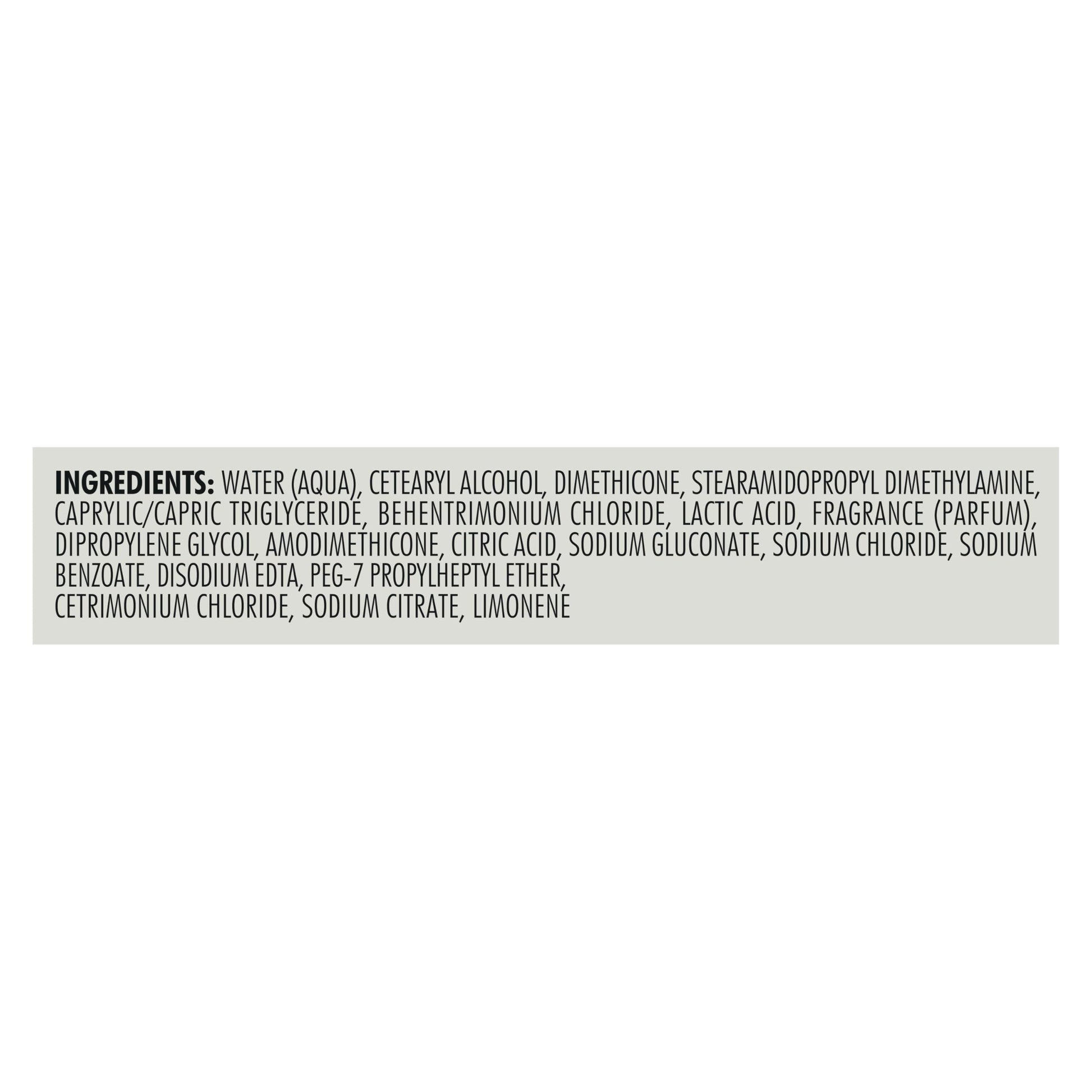 Nexxus Humectress ultimate moisture daily hair conditioner bottle standing upright showing clear text