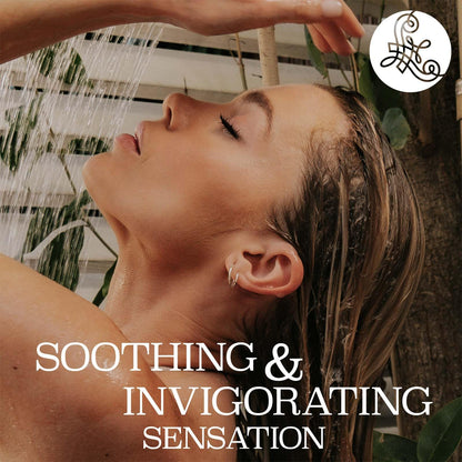 Close up of Luseta Rosemary and Peppermint scalp revitalizing shampoo and conditioner duo.