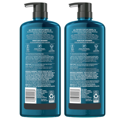 Herbal Essences real botanicals repair shampoo and conditioner bottles display