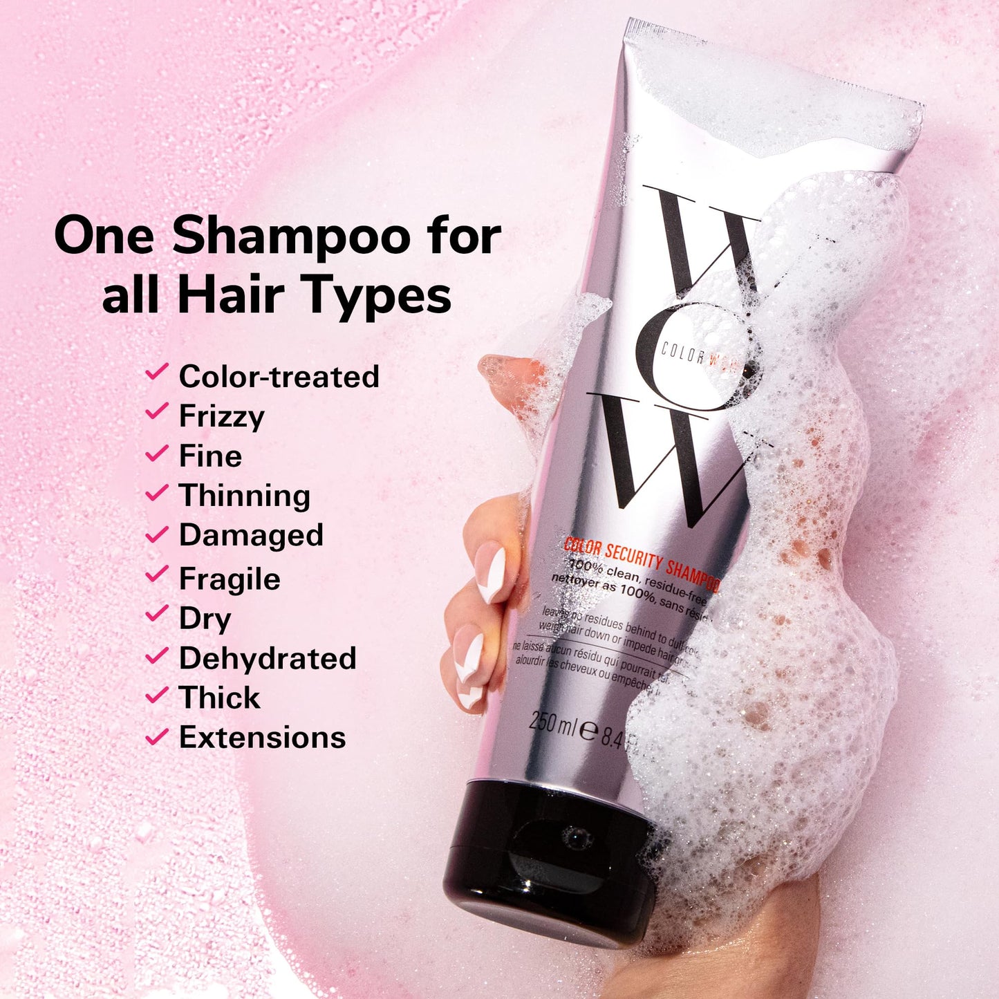 Color Wow Color Security Conditioner packaging displaying fine to normal hair specifications