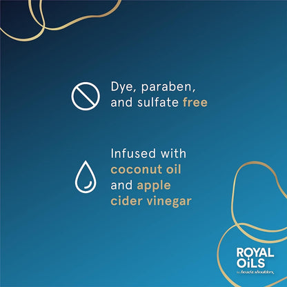 Head and Shoulders Royal Oils moisture renewal conditioner bottle highlighting the sulfate free and coconut oil infusion.