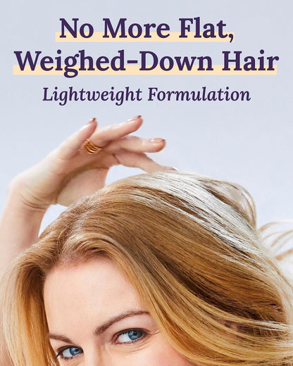 Keranique weightless moisturizing conditioner and shampoo treatment side profile view