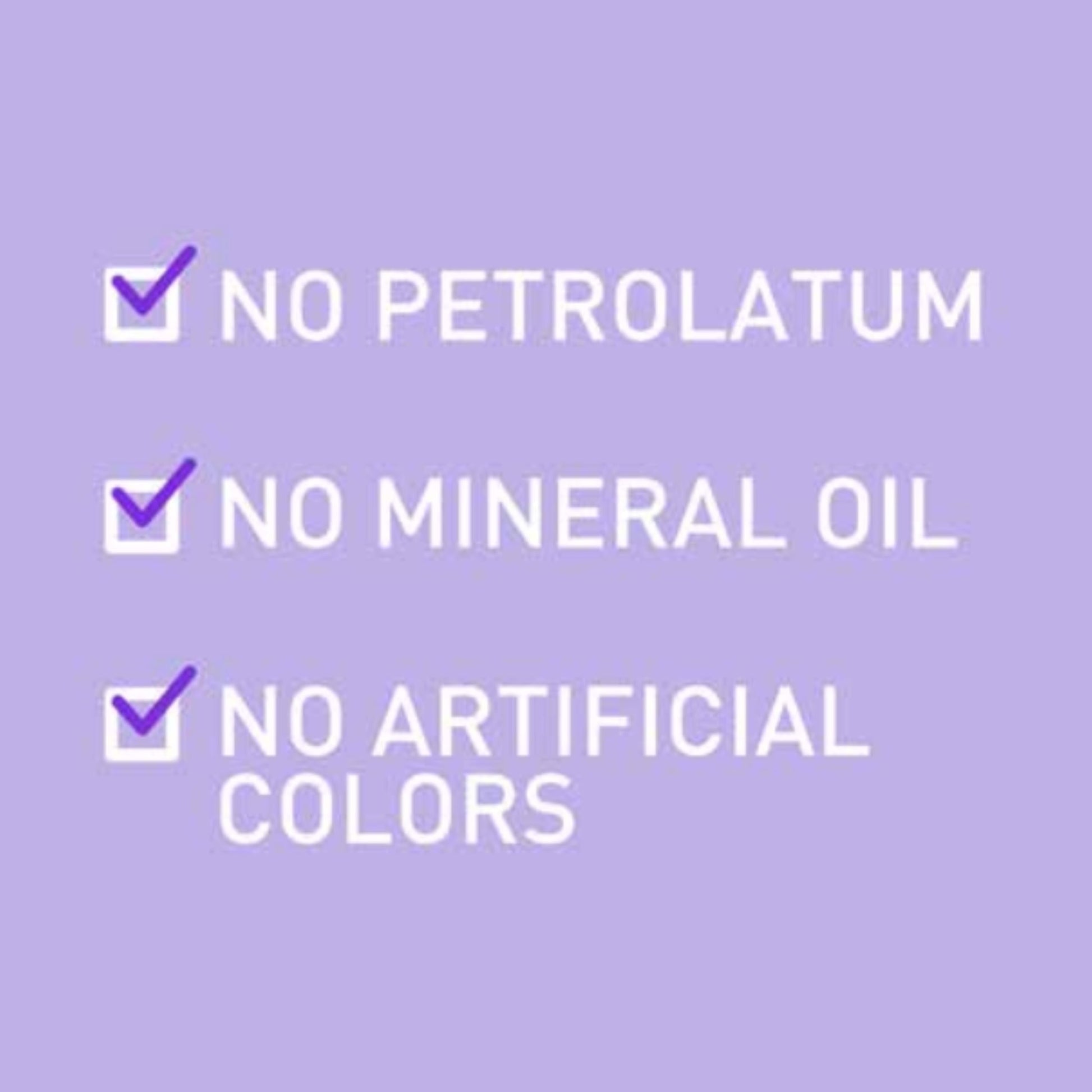 Hydrating hair conditioner bottle back label featuring the clean formula free from mineral oils and parabens.