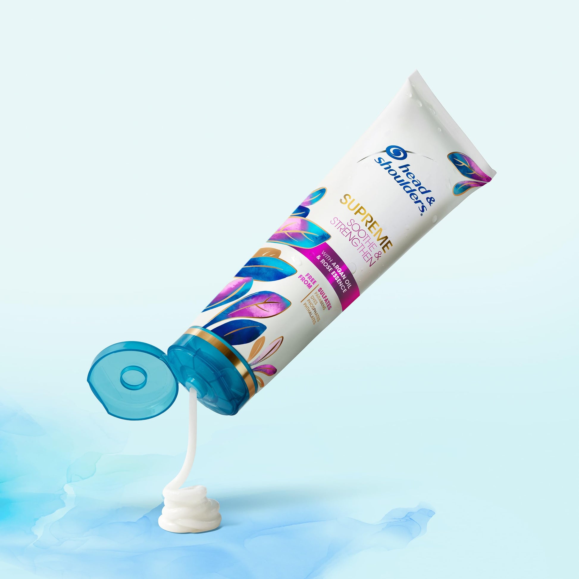 Head and Shoulders Supreme argan oil shampoo back label details