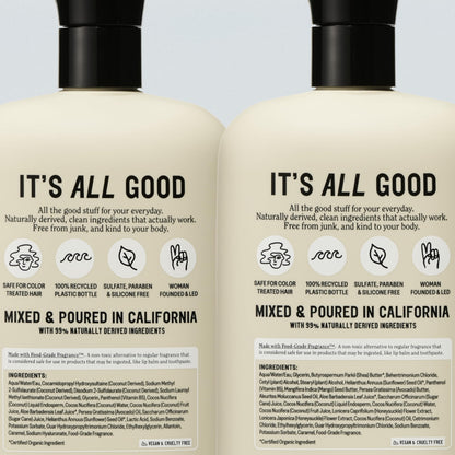 Moisturizing daily hair care routine for dry and color treated hair types