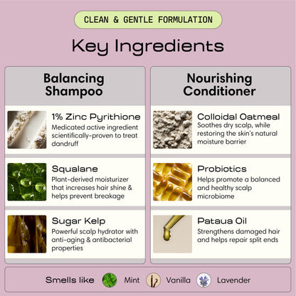 Jupiter Nourishing Conditioner bottle back label showing natural ingredients for dry scalp