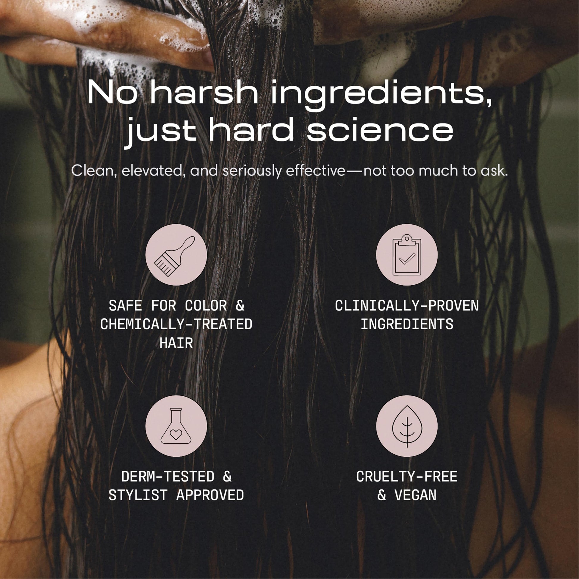 Jupiter color safe dandruff shampoo and conditioner application process on wet hair