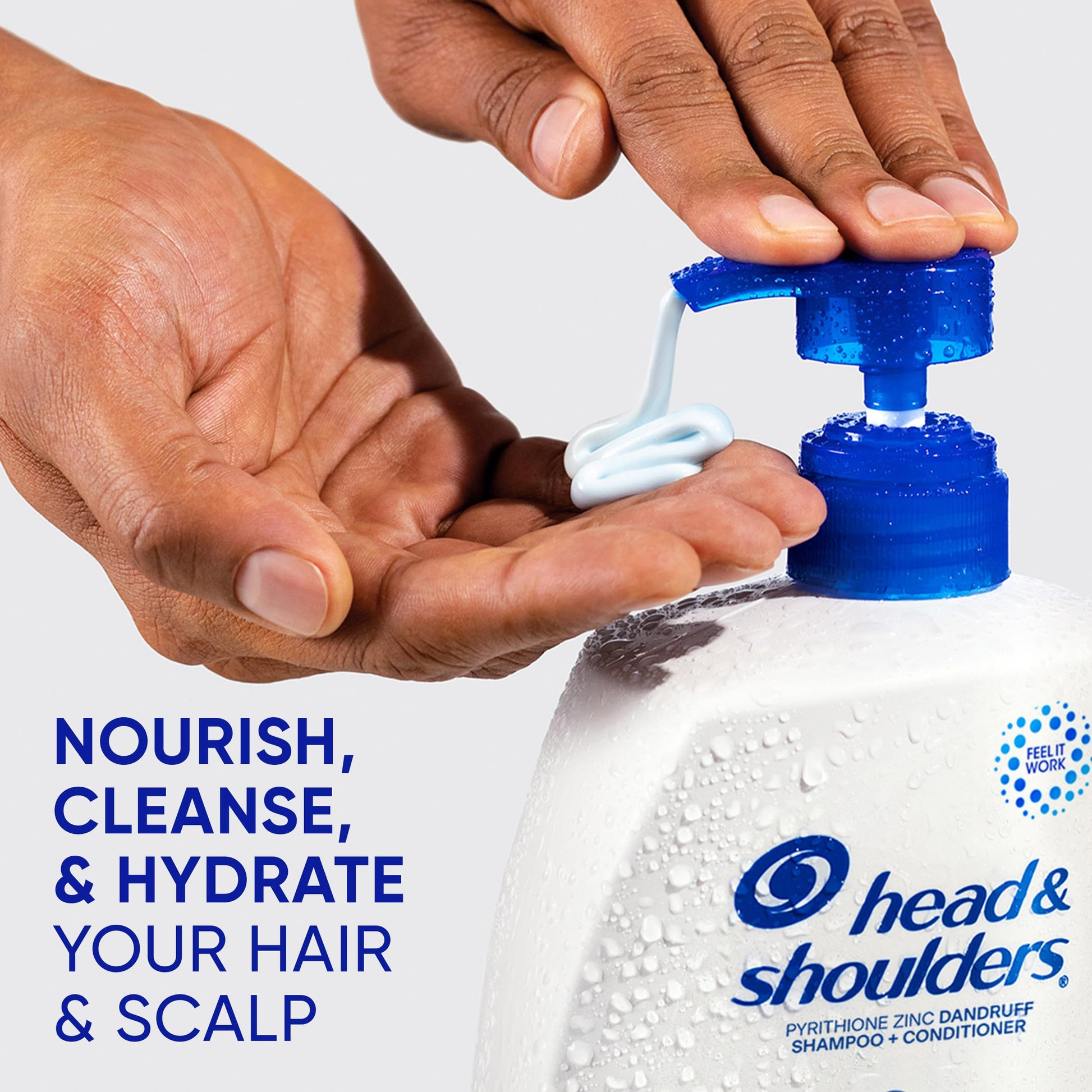 Head and Shoulders pyrithione zinc anti dandruff formula for scalp care