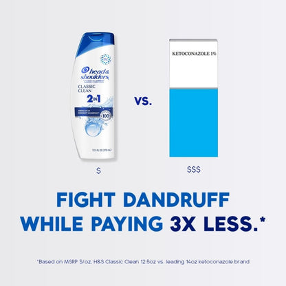 Authentic Head and Shoulders Classic Clean twin pack showcasing fluid ounce size details