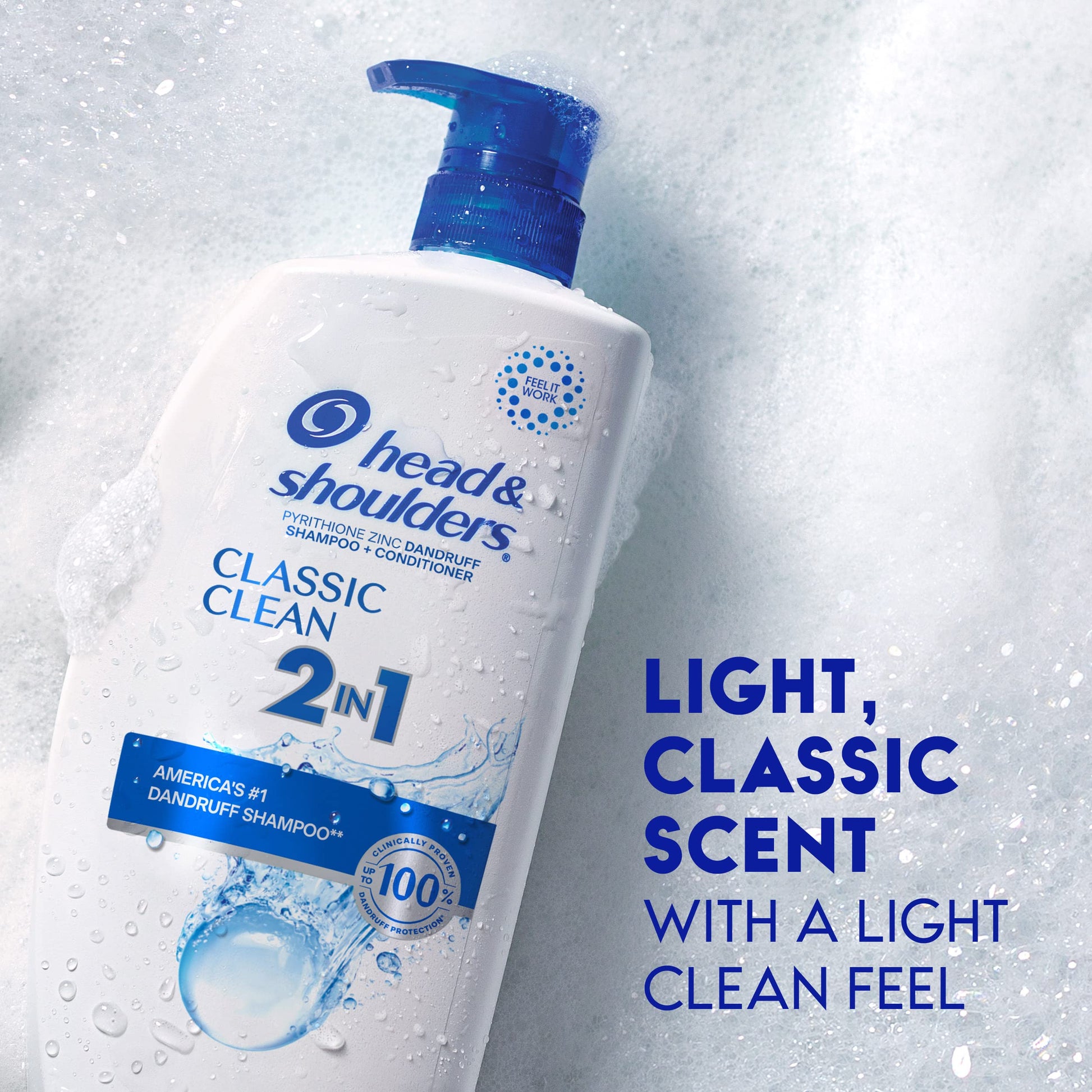 Head and Shoulders seventy two hour dandruff protection twin pack product packaging