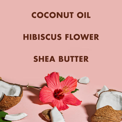 Back of the SheaMoisture conditioner packaging highlighting usage instructions and organic fair trade shea butter components