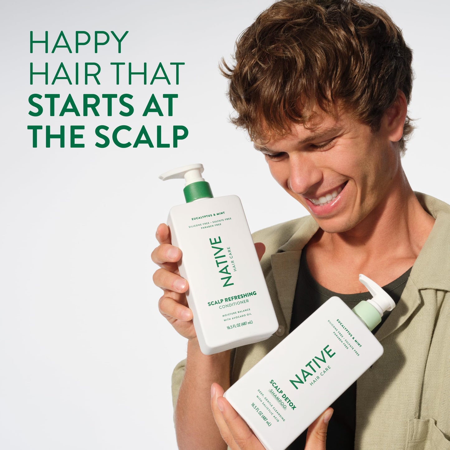 Authentic Native hair care set imported from USA for deep scalp detoxifying results