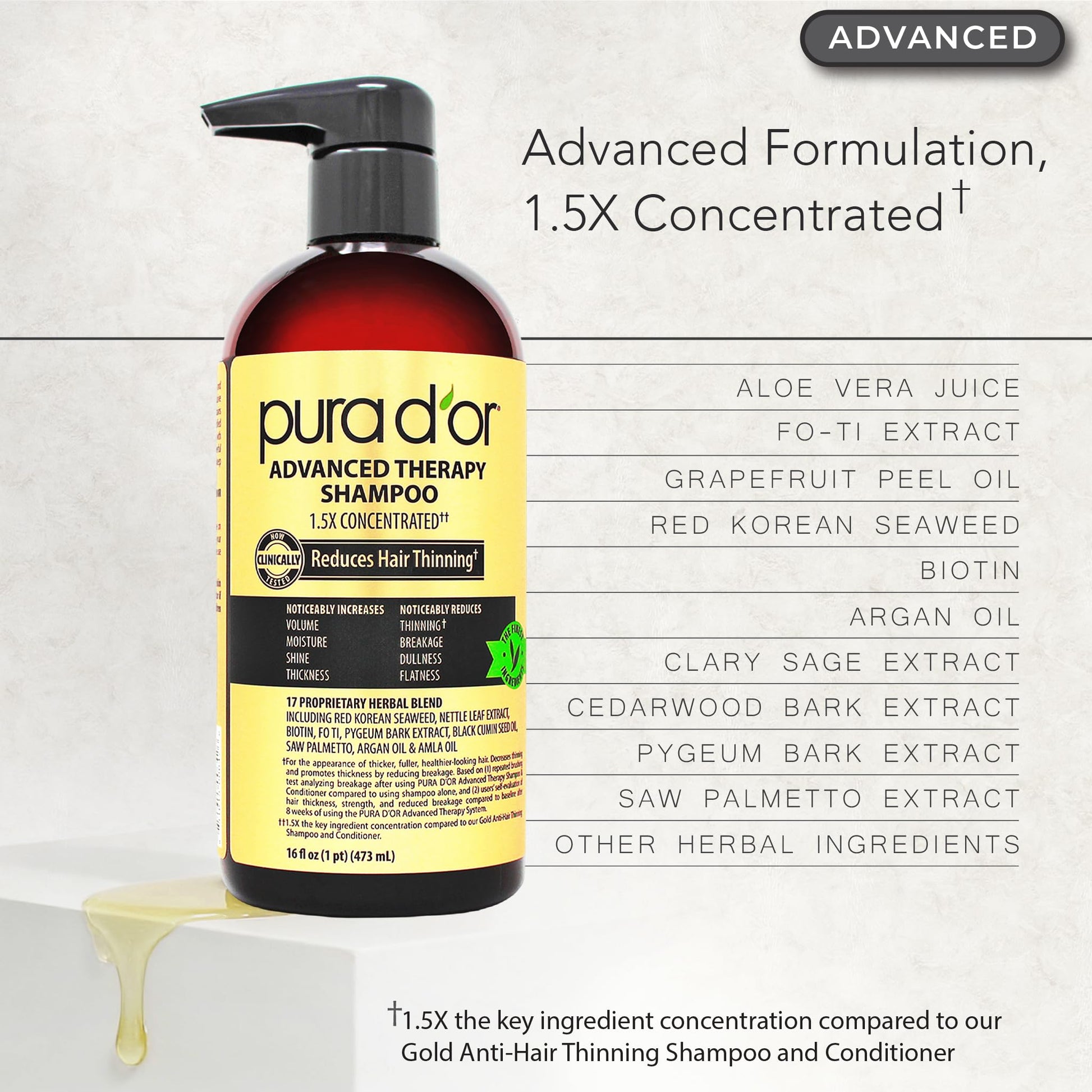Advanced therapy deep nourishing conditioner sixteenth fluid ounce bottle display