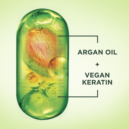 Garnier Fructis plant powered vegan keratin hair system for smooth glossy texture