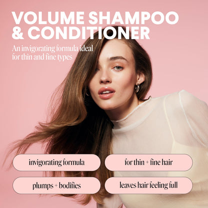 MONDAY HAIRCARE volumizing duo pump dispenser bottles for fine hair