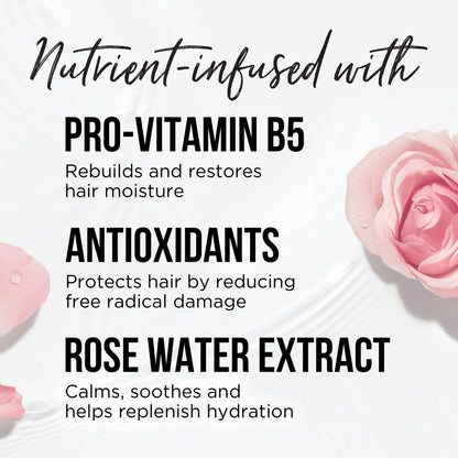 Pantene USA imported Rose Water moisturizing shampoo pack on white background