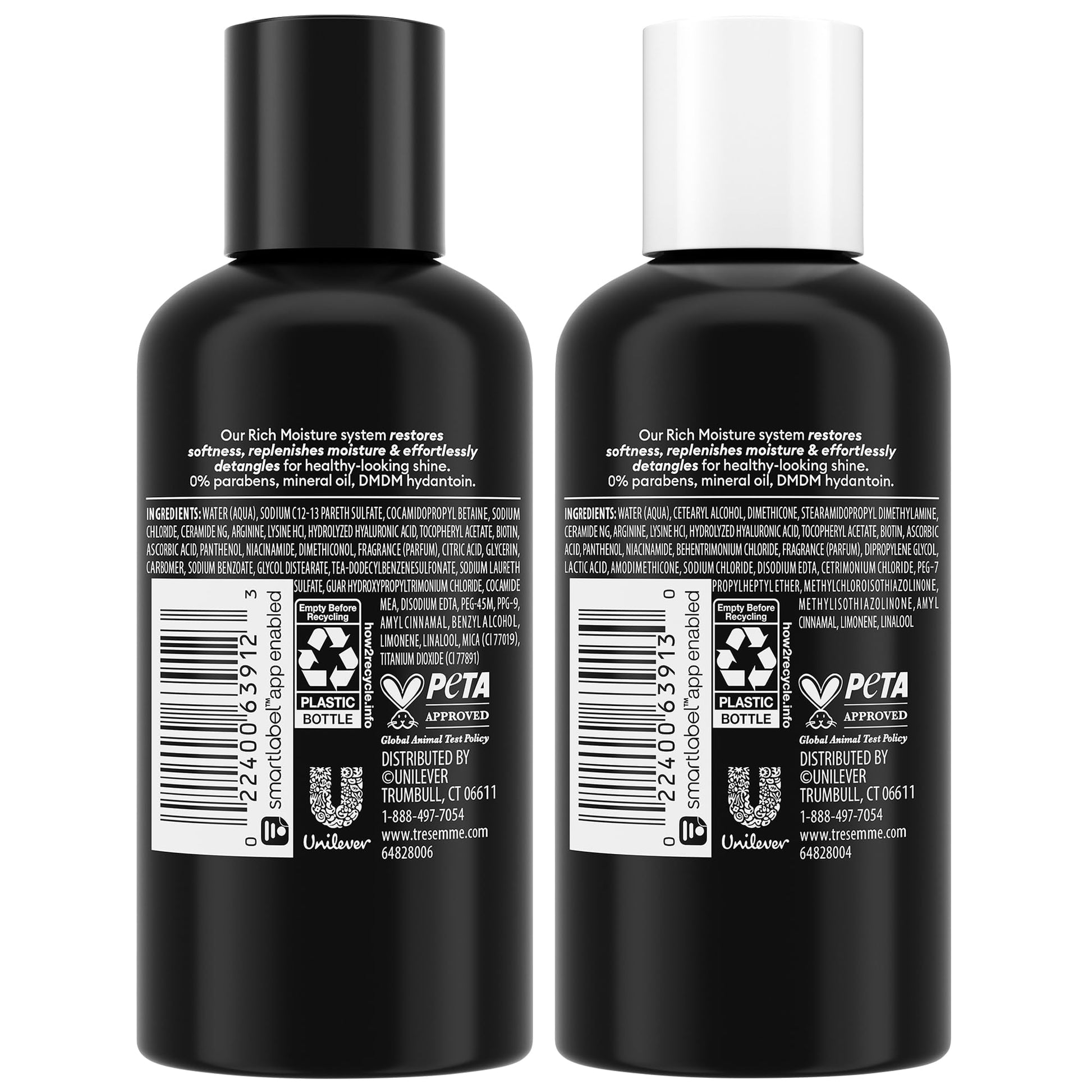 TRESemmé travel size shampoo bottle for dry hair