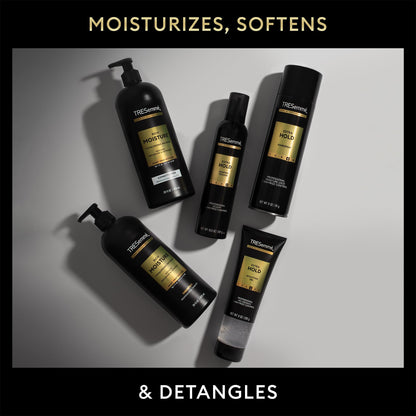 Professional quality hair products in travel size packaging