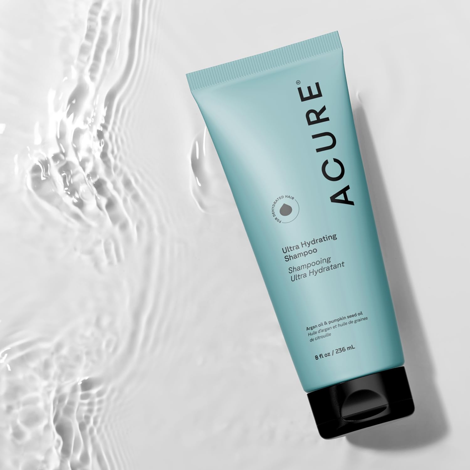 Close up look at the textures of the vegan sulfate free shampoo and conditioner creams.