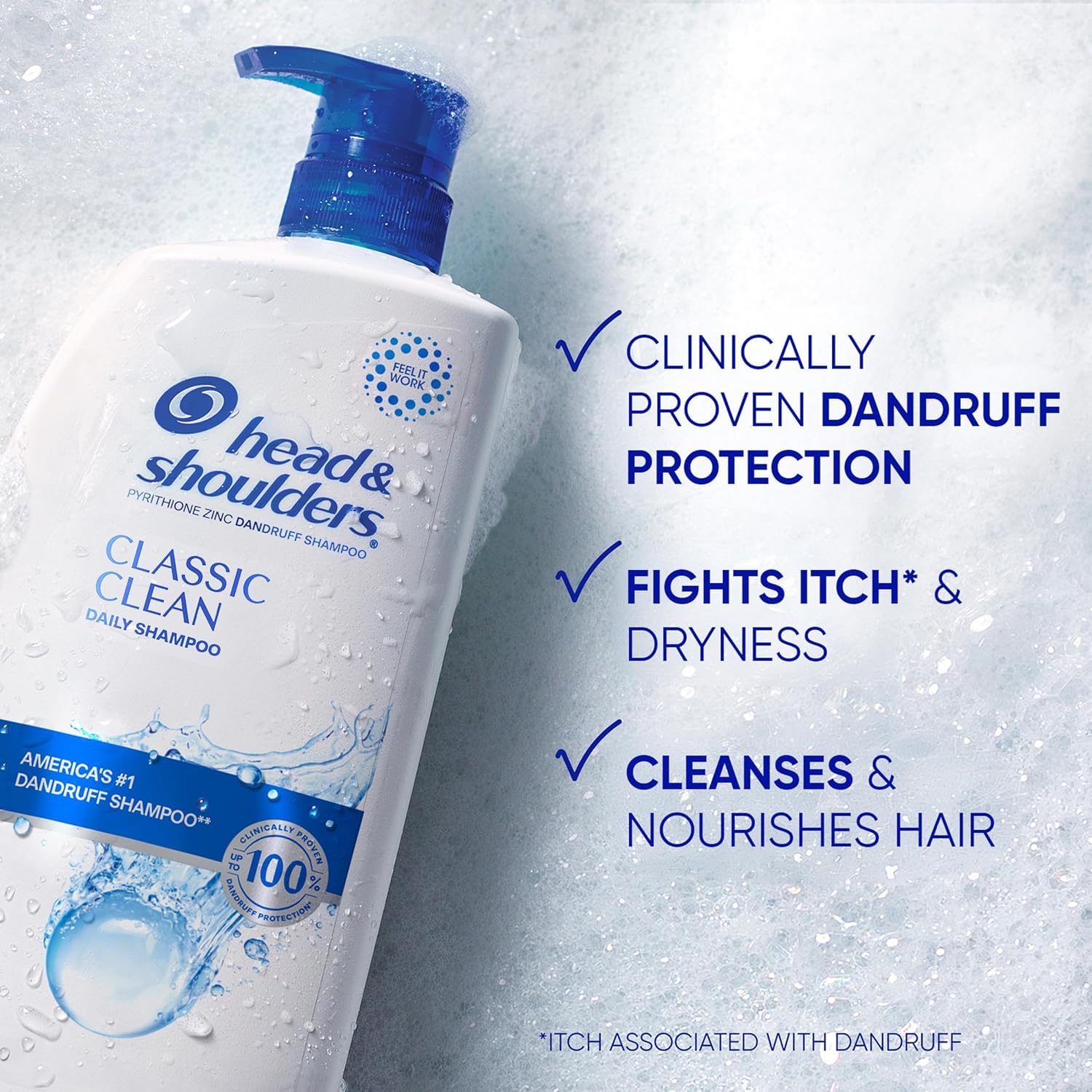 Head and Shoulders pyrithione zinc daily shampoo for itchy scalp