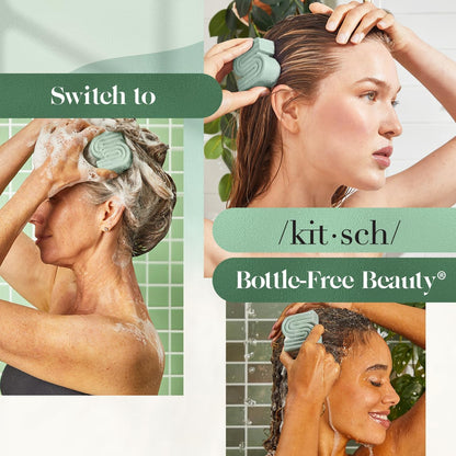 Sulfate free Kitsch rosemary and biotin shampoo bar for fine hair