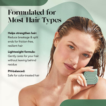 Kitsch natural rosemary and biotin strengthening solid shampoo top view