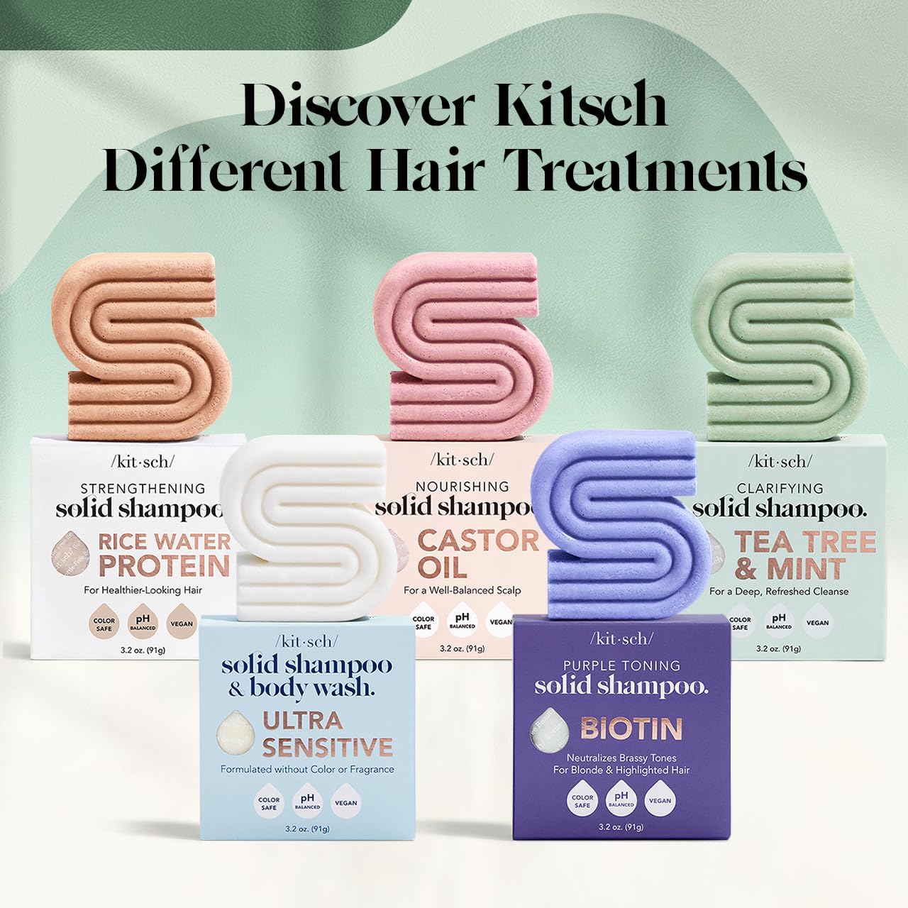 Authentic Kitsch USA made rosemary biotin bar for scalp nourishment