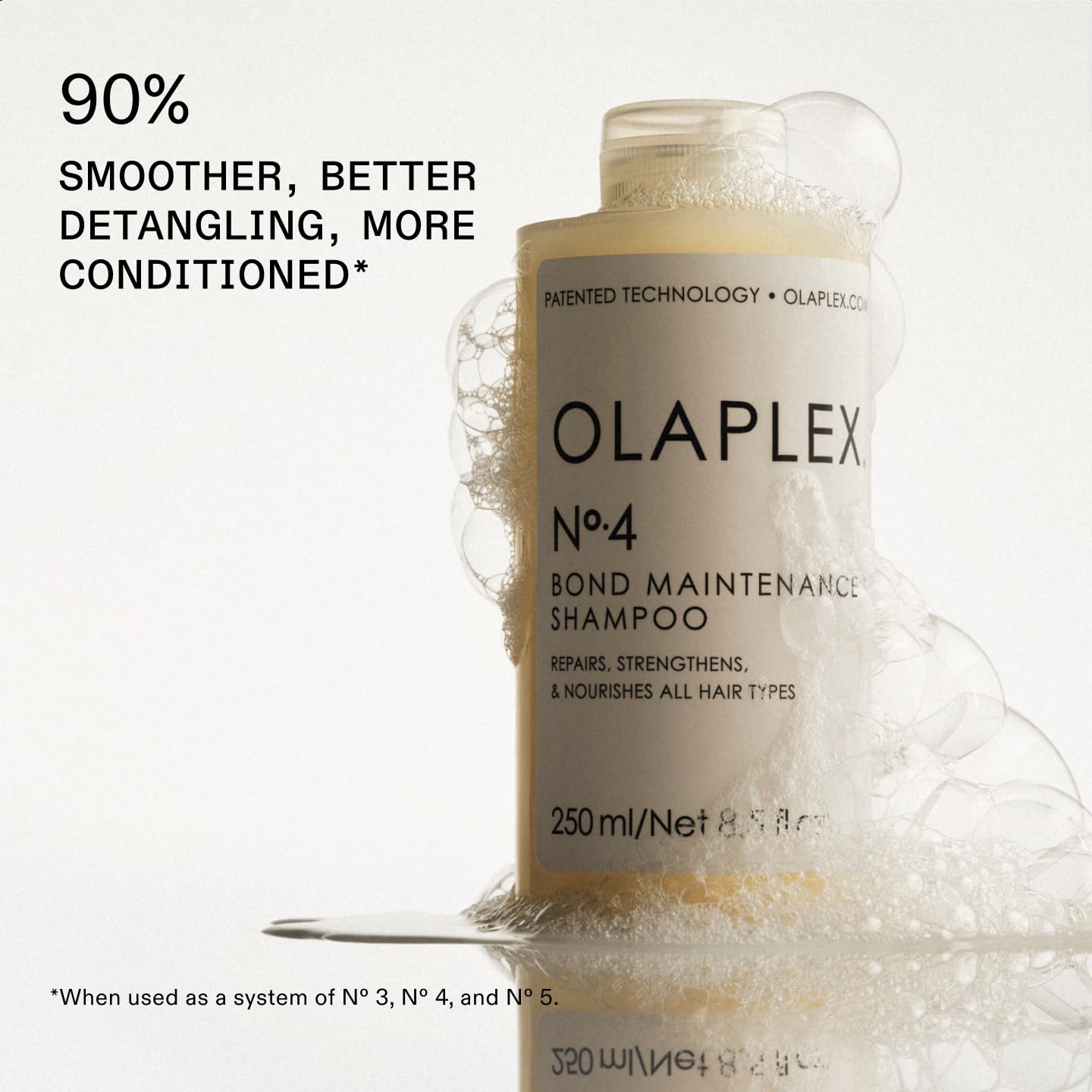 Olaplex Number Seven Bonding Oil bottle displaying lightweight texture
