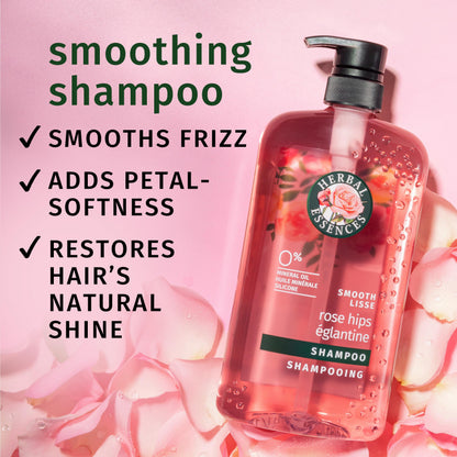 Herbal Essences Rose Hips Shampoo 29.2 Fluid Ounce label details showing ingredients