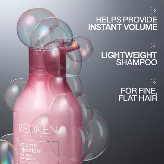 Redken volumizing shampoo for adding lift and body to flat hair types
