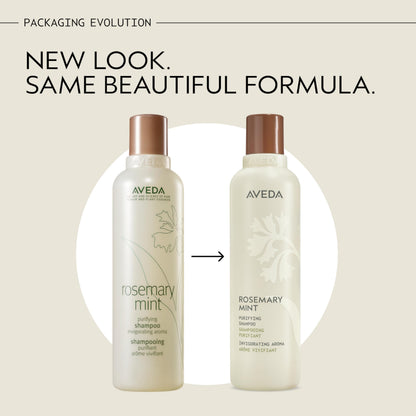 Aveda clarifying shampoo 8.5 fluid ounce packaging with brown cap and beige label