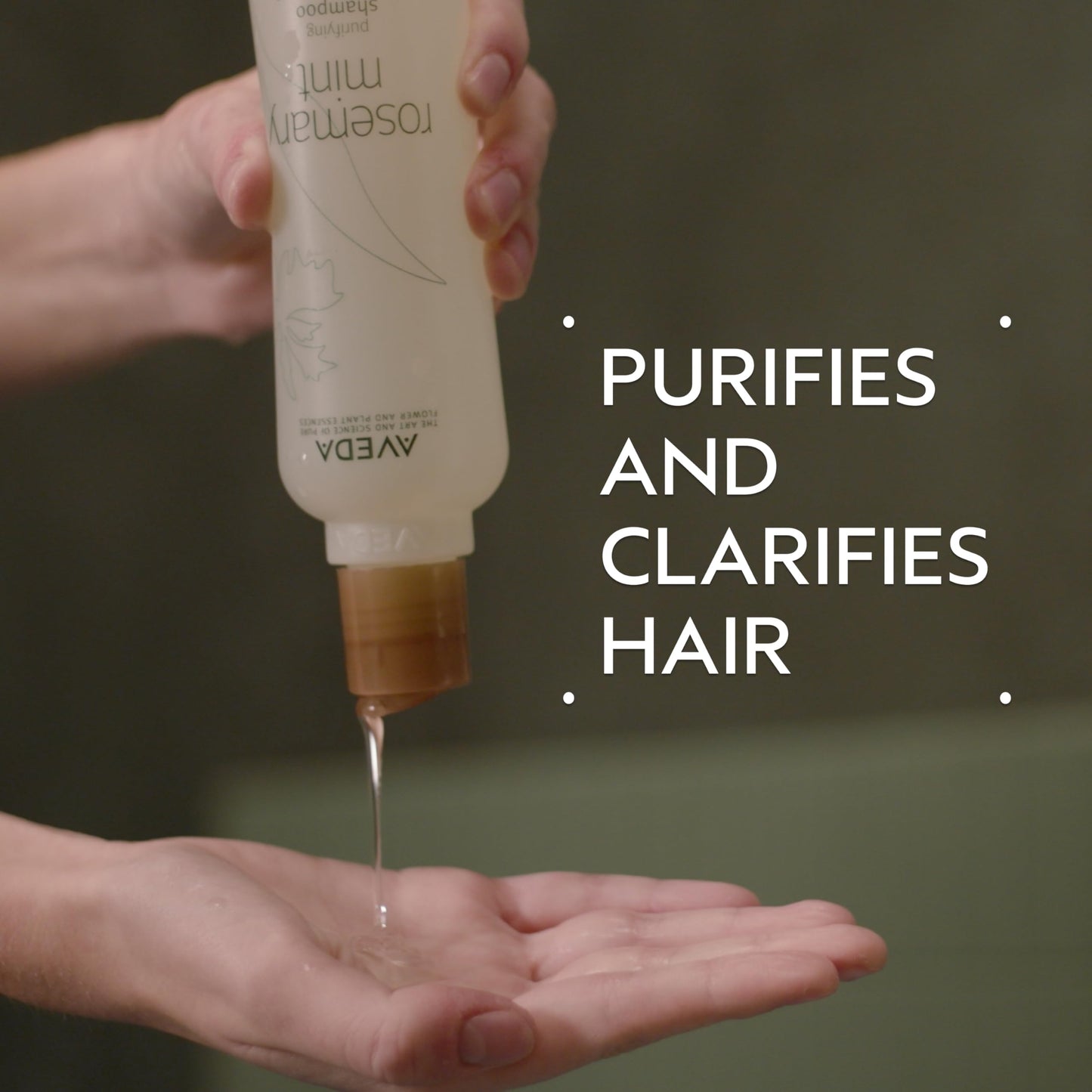97 percent naturally derived Aveda rosemary mint shampoo for hair health