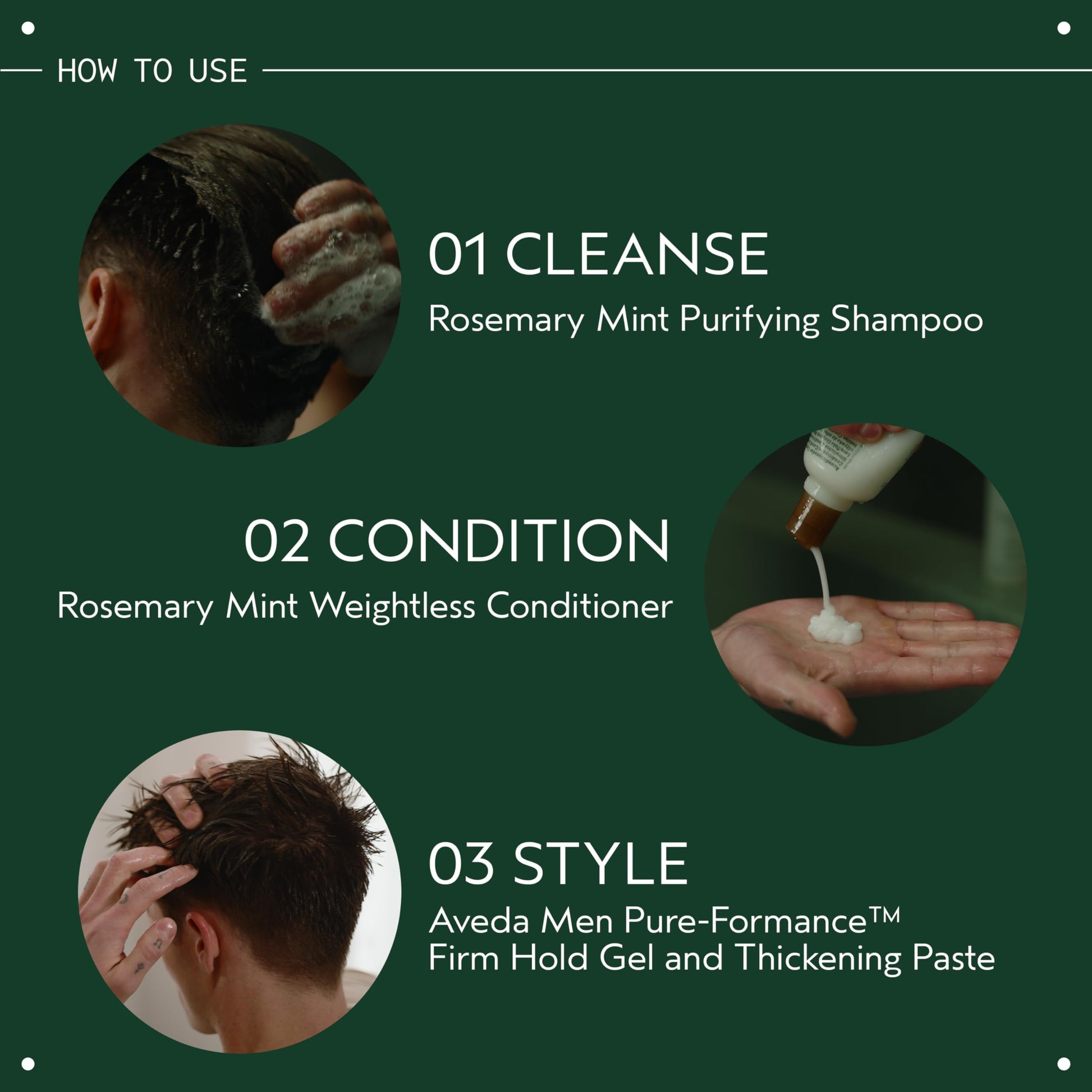Premium Aveda purifying formula for adding shine and body to fine hair