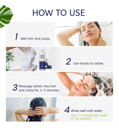 Salicylic acid and tea tree oil infused PHARMBANNER anti fungal shampoo