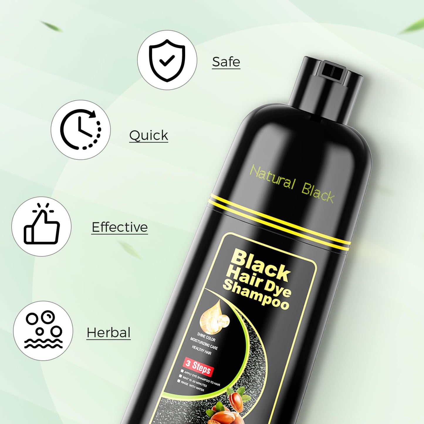 JIESSIA authentic USA imported hair color shampoo pump mechanism close up