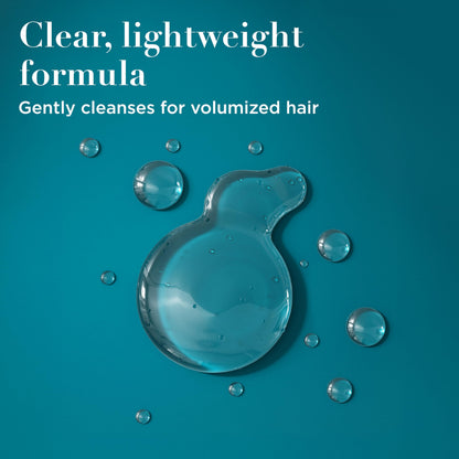 OGX nutrient infused hair cleanser for seventy two hour volume and body