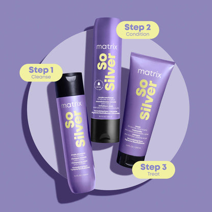 Matrix So Silver anti yellow shampoo for platinum and white hair types