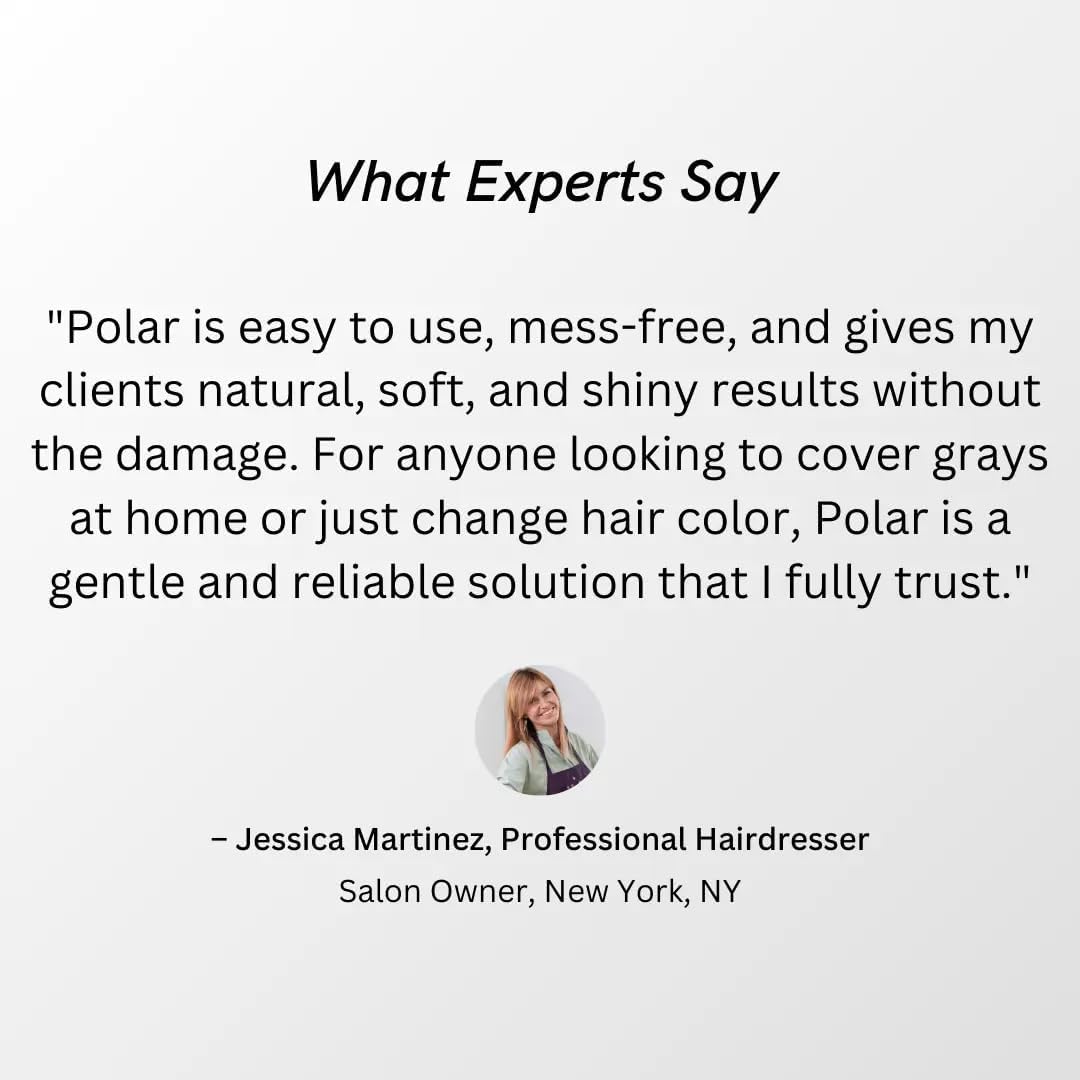 Polar Hair Care natural ingredient hair color kit texture view